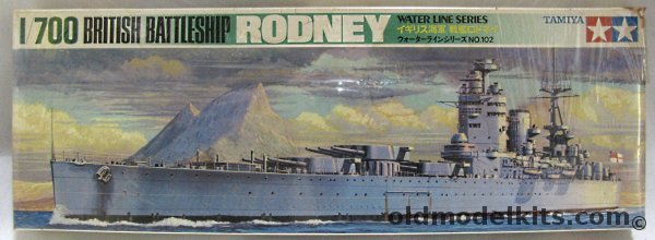 Tamiya 1/700 British Battleship HMS Rodney, 102 plastic model kit